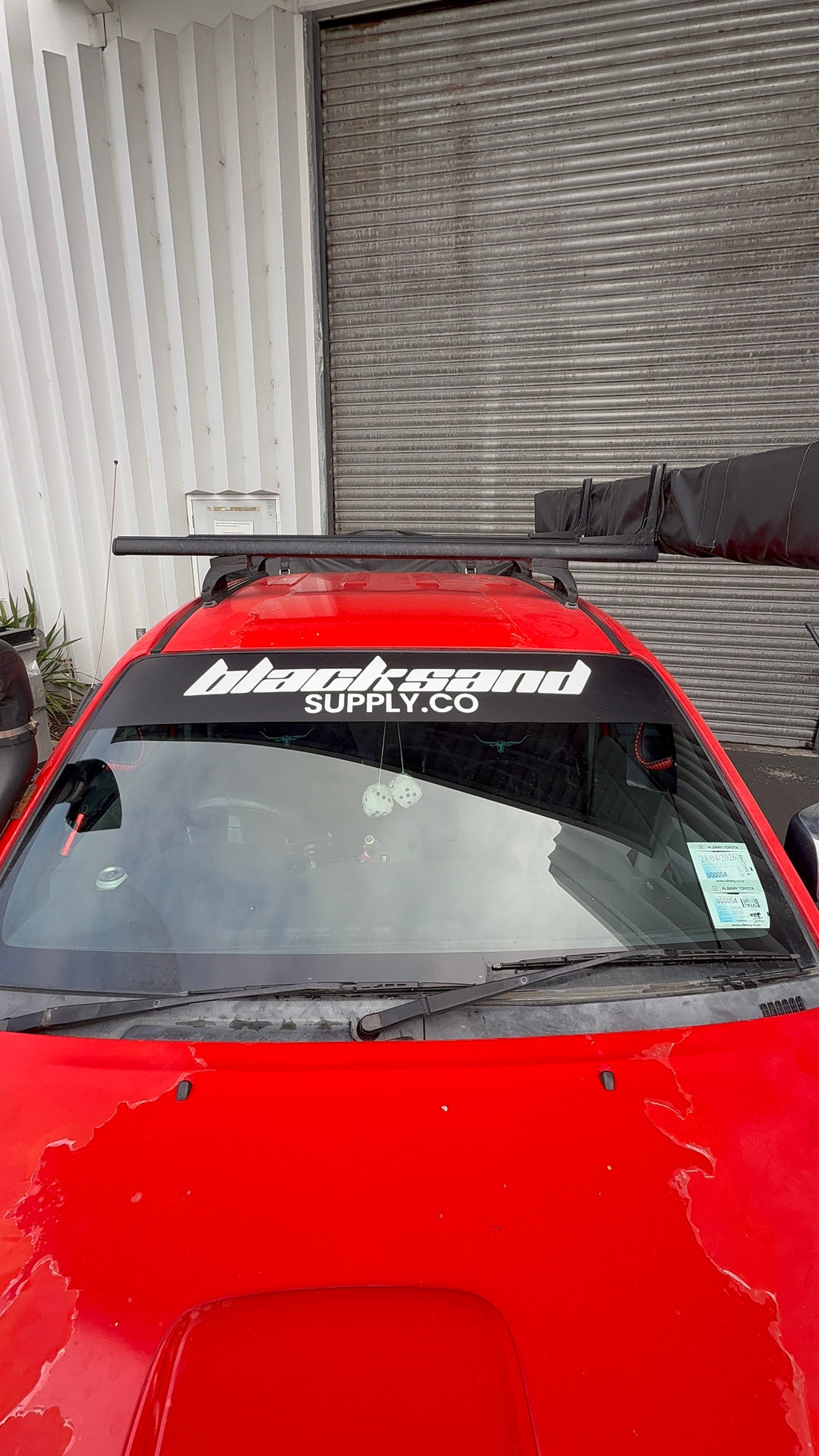 BlackSand Window Banner