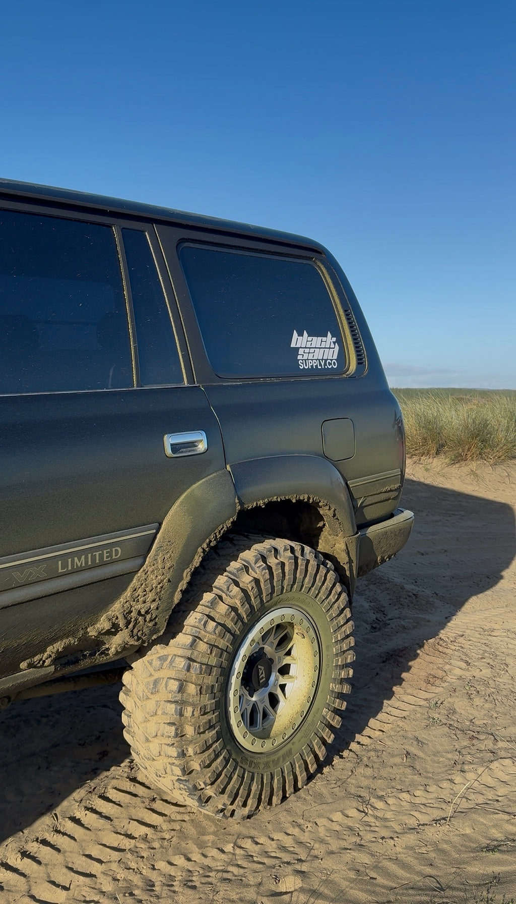 BlackSand Large Door Sticker