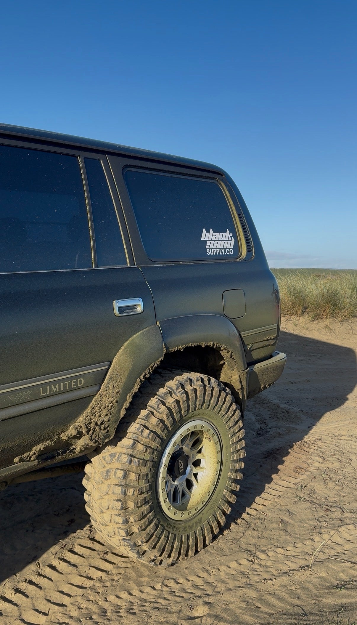BlackSand Large Door Sticker